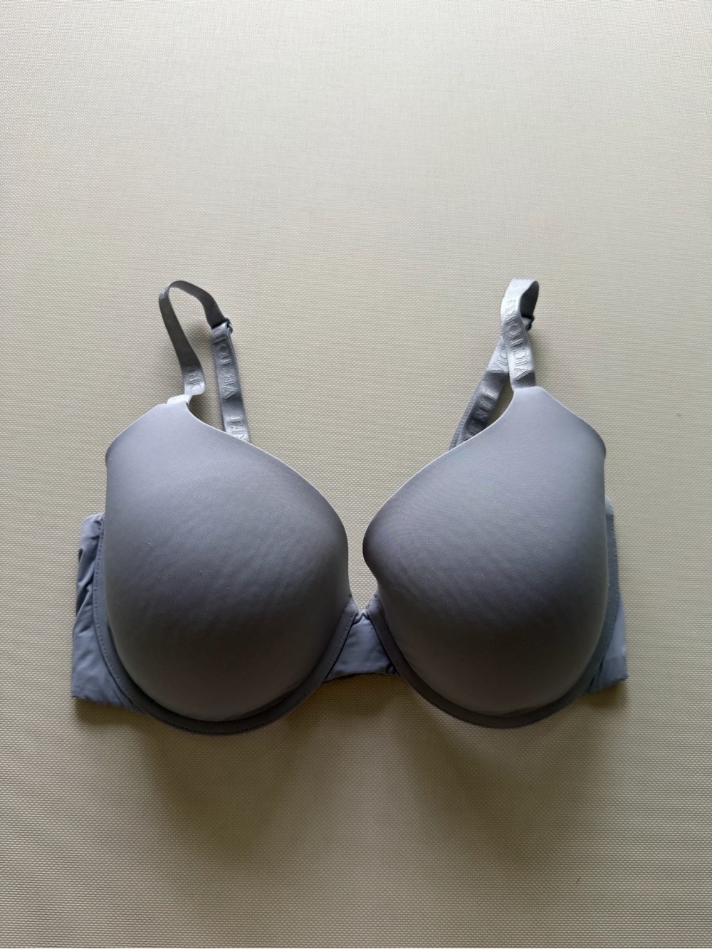 Victoria's Secret Second Skin Gray Underwired Padded T-Shirt Bra 36DD